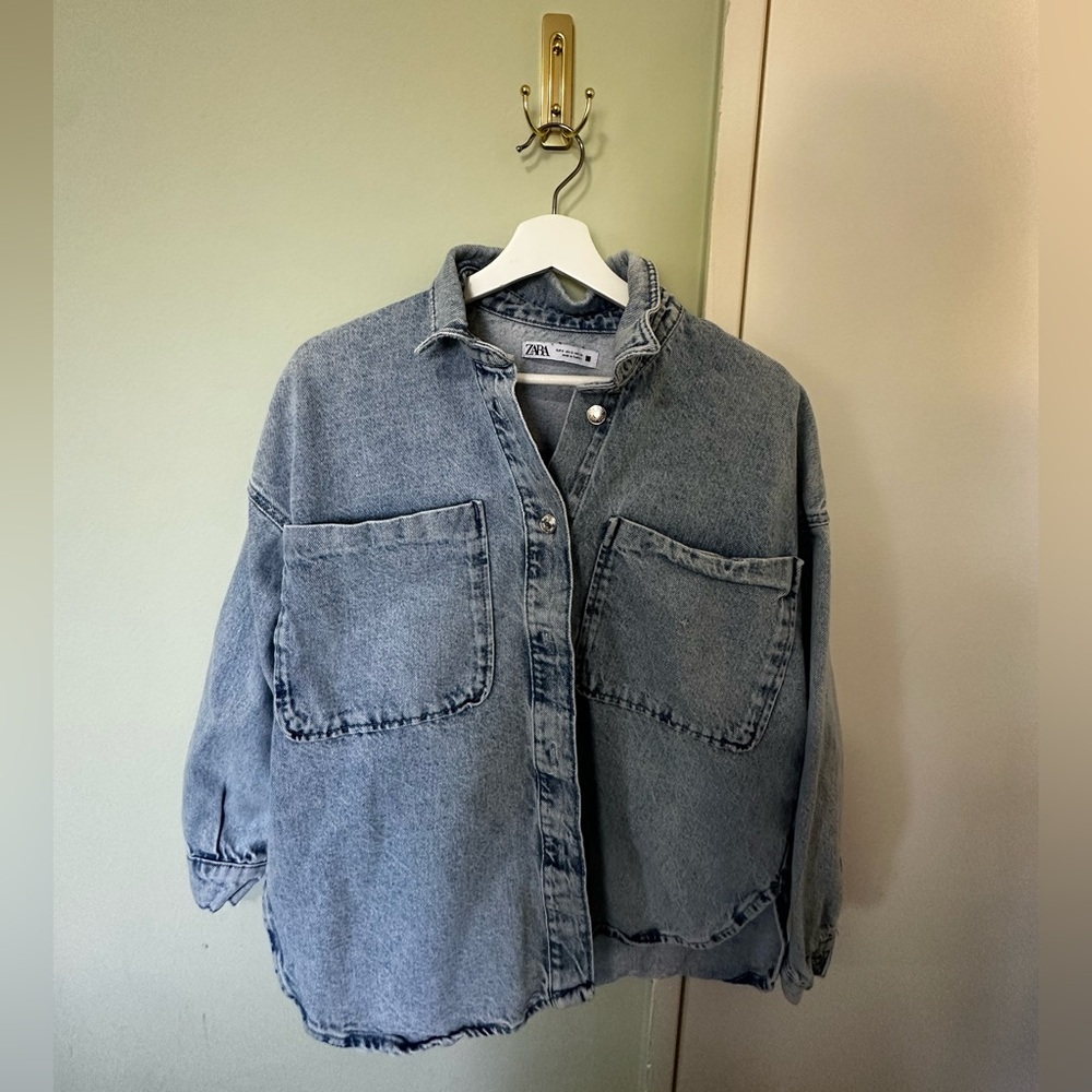 Zara Light Blue Denim Shirt